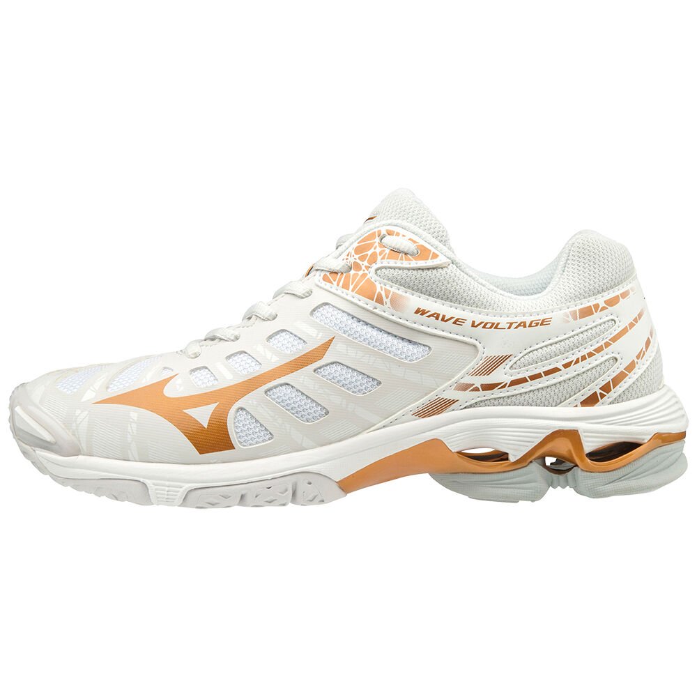 Mizuno Women's Volleyball Shoes WAVE VOLTAGE White - TGEBNVU-84